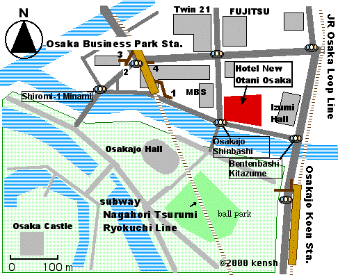 [Map around Hotel New Otani]